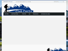 Tablet Screenshot of clubpartir.fr